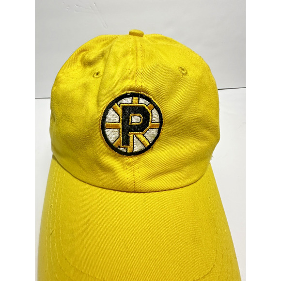 Providence Bruins Yellow Adjustable Hat Cap One Size AHL Hockey - Picture 2 of 7